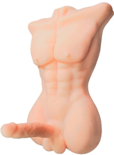 YT-038 Muscle TPE Shemale Real Doll Dildo Torso Yayo Doll